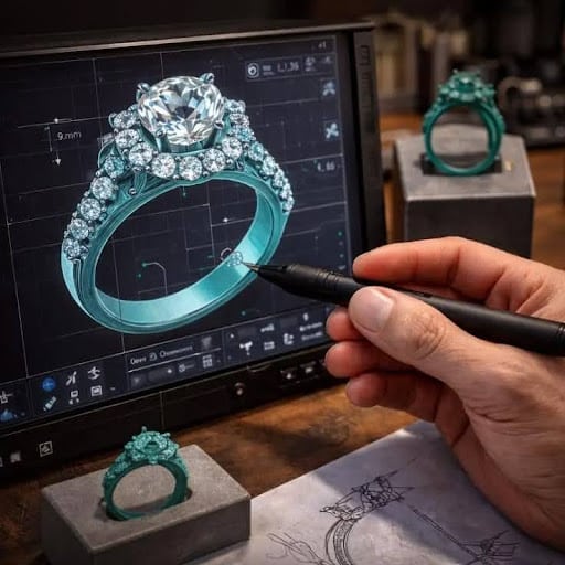 CAD jewellery designing
